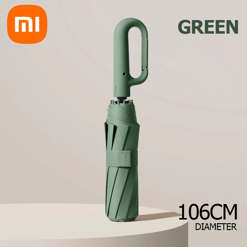 Xiaomi Strong Windproof Automatic Umbrella 72 Bones Sunshade Uv Protection Folding Umbrella Buckle Rain Large Parasol For Women