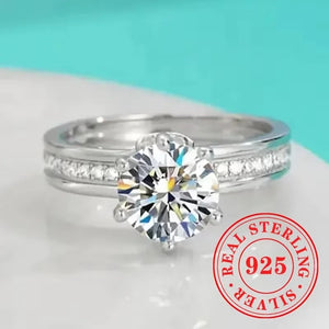 CHAOSHI High End 925 Sterling Silver Thin Rings New Trendy Luxury Temperament Women Fine Jewelry Anniversary Finger Accessories - You Offer