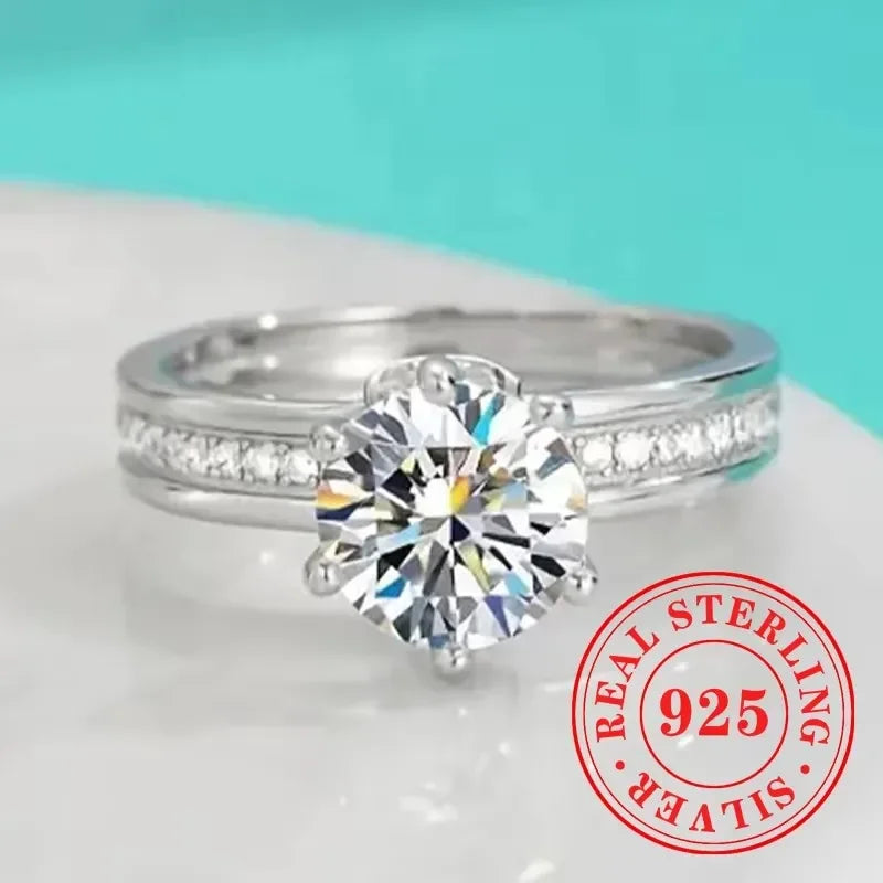 CHAOSHI High End 925 Sterling Silver Thin Rings New Trendy Luxury Temperament Women Fine Jewelry Anniversary Finger Accessories - You Offer