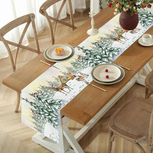 Christmas Decorations For Home Christmas Table Runner 2025 Christmas Table Flag Cover Navidad Noel Gift New Year Tablecloth