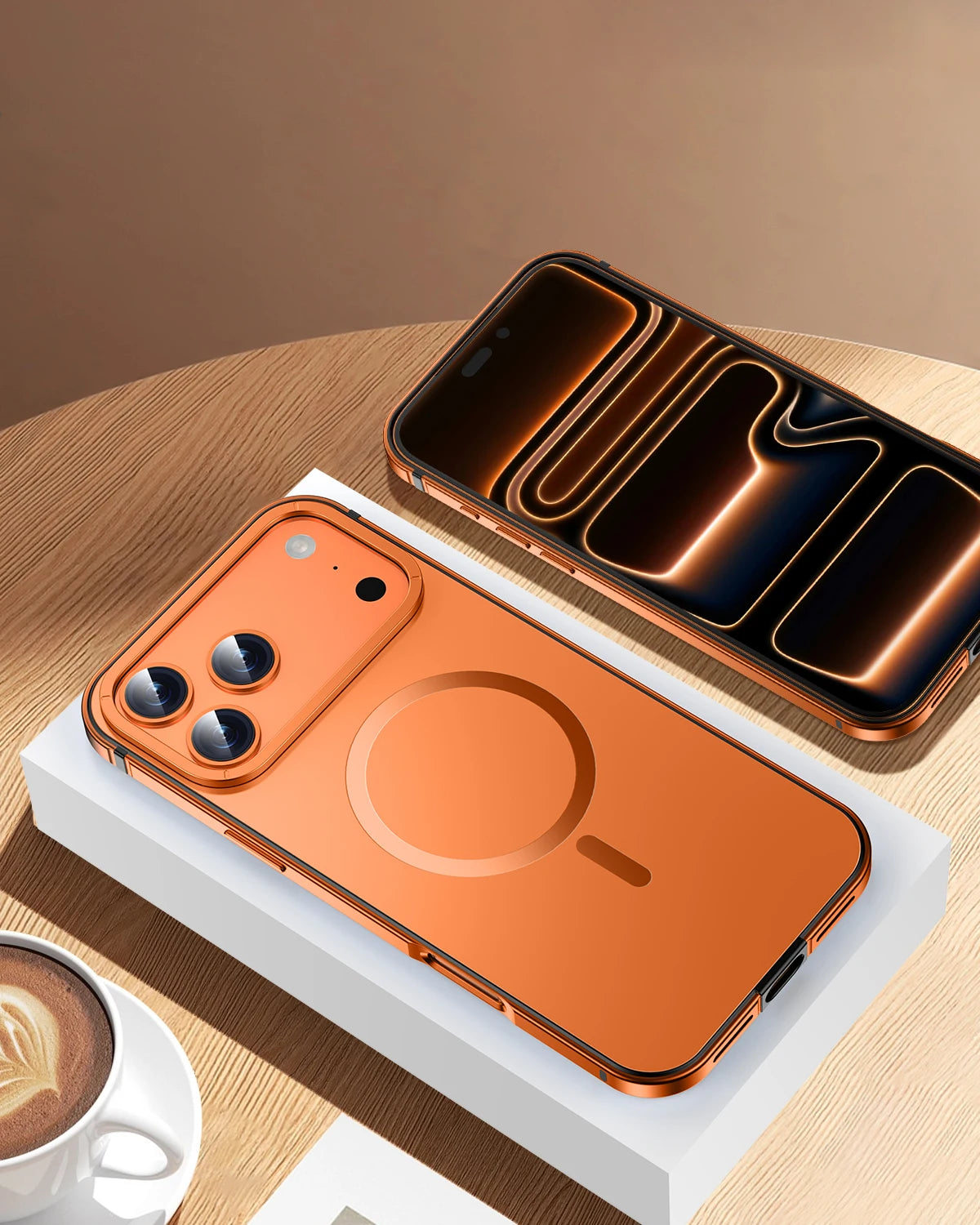 High Quality Suitable Magsafe Case for IPhone 17Pro Max 12 13 14 15 16 17Air Plus Alloy Frame Heavy Protection Phone Case