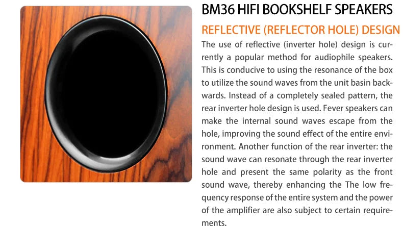 BM36speaker High fidelity hifi speaker audiophile grade passive bookshelf speaker