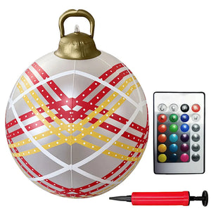 1PC Christmas Tree Decorations Balls Giant Inflatable Christmas Balls Outdoor Christmas Decorations PVC 60CM Snowman Balls