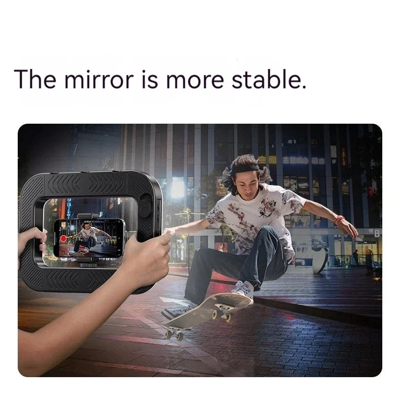 Smartphone Video Rig with Light Cell for Filmmaking Live YouTube Tiktok Video Recording Handheld Stabilizer Ring Light