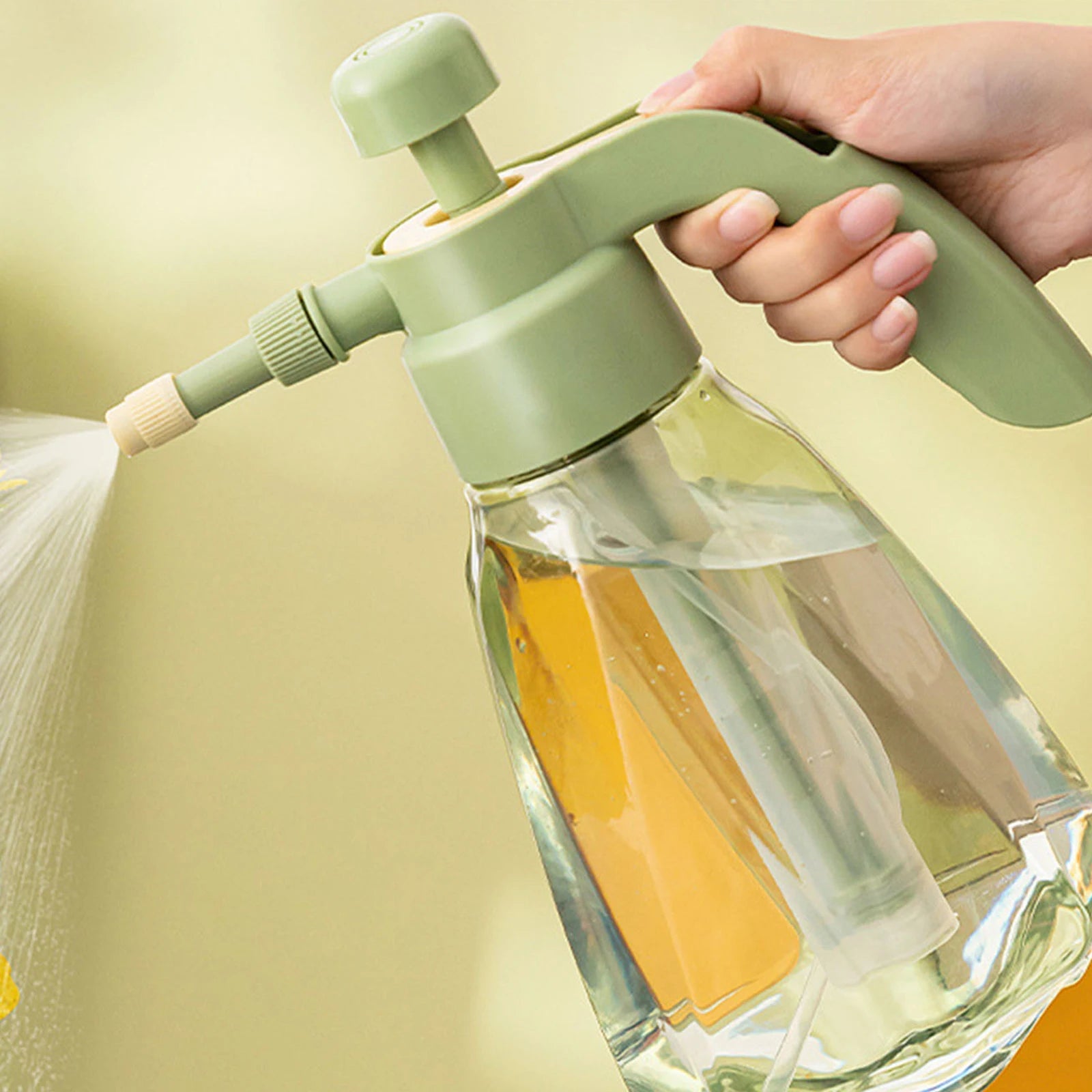 Indoor Large Pressure Watering Can 1.5l Large Capacity Clear Water Bottle For Garden Outdoor Plant House Flower Xuan-us - You Offer