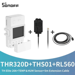 16/20A SONOFF TH Elite Origin Wifi Temperature Humidity Monitor Controller Switch With THS01/WTS01 Sensor Diy Smart Thermostatic
