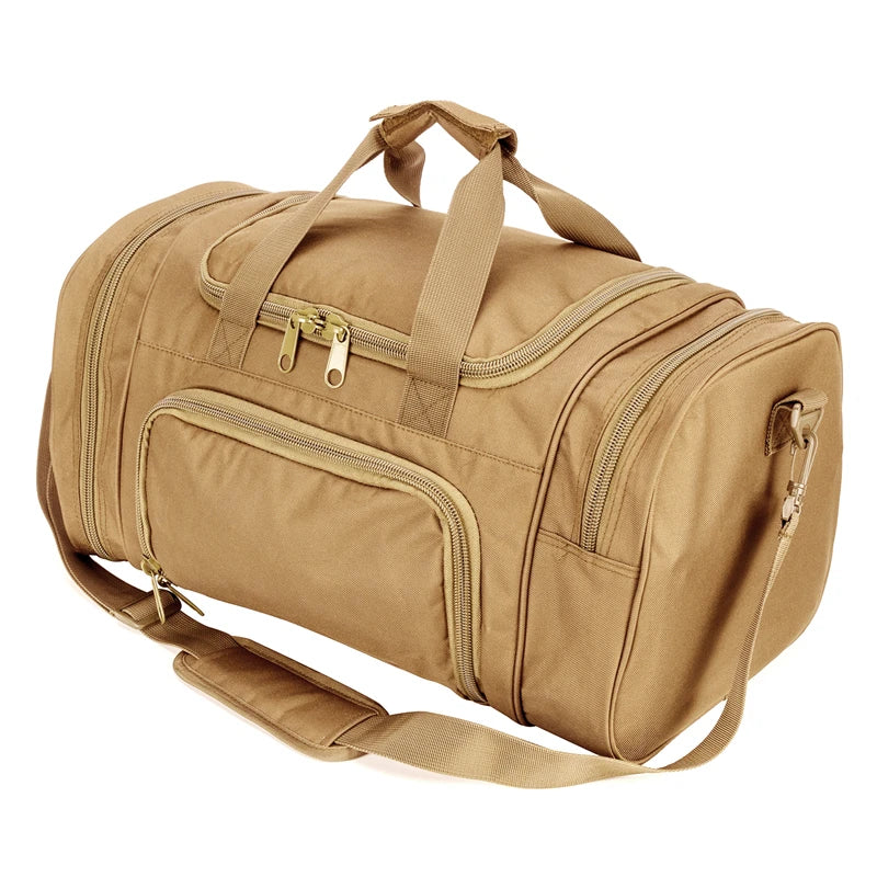 Military Tactical Travel Bag Men Outdoor Handbag Sports Luggage Bags Weekend Gym Hiking Trekking Bag with Shoes Compartment - You Offer