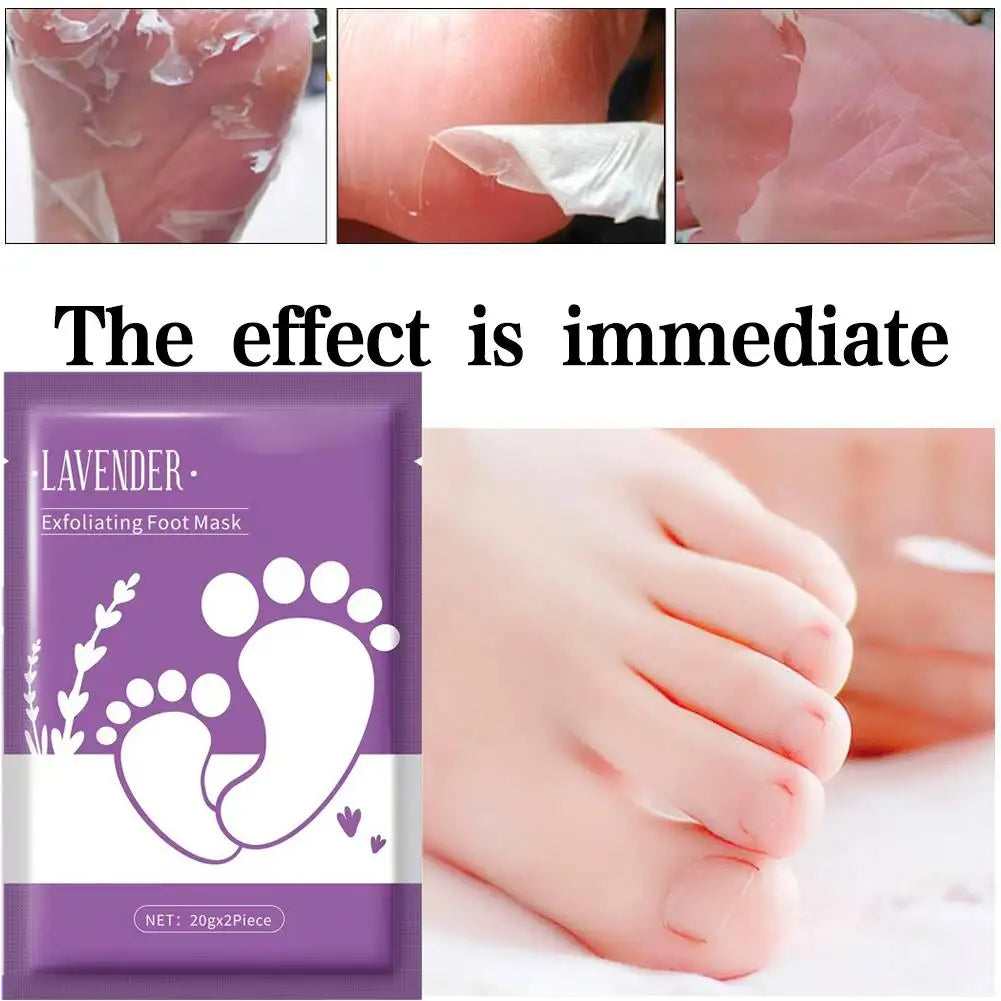 Exfoliating Foot Mask Lavender oil Moisturizing Remove Dead Skin Calluses Heel Crack Repair Foot Mask winter Foot Skin Care