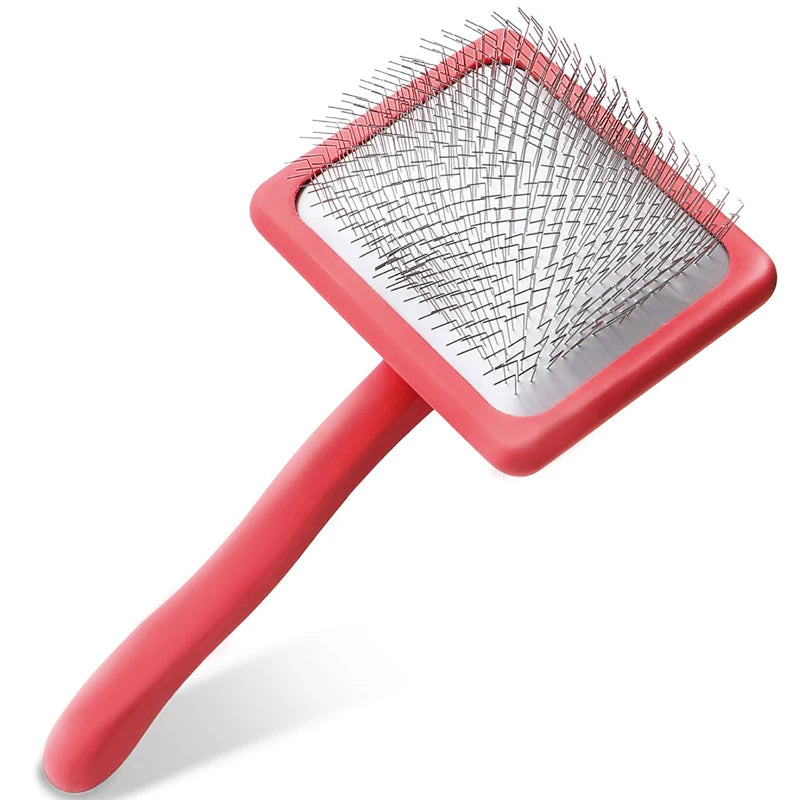 Benepaw Professional Pet Slicker Brush Soft Massage Grooming Stainless Steel Pins Cat Dog Comb Dematting Shedding Fur Undercoat