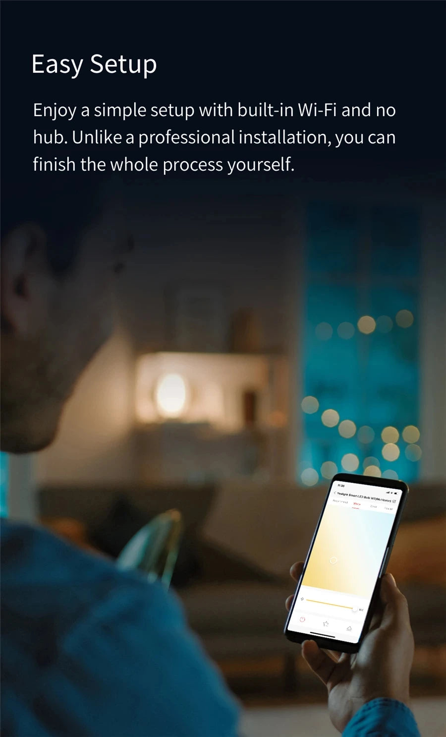 Yeelight Smart LED Bulb W3 E27 Multicolor Ambient Light Wifi Voice Control 1700K-6500K For Mi Home Alexa Google SmartThings