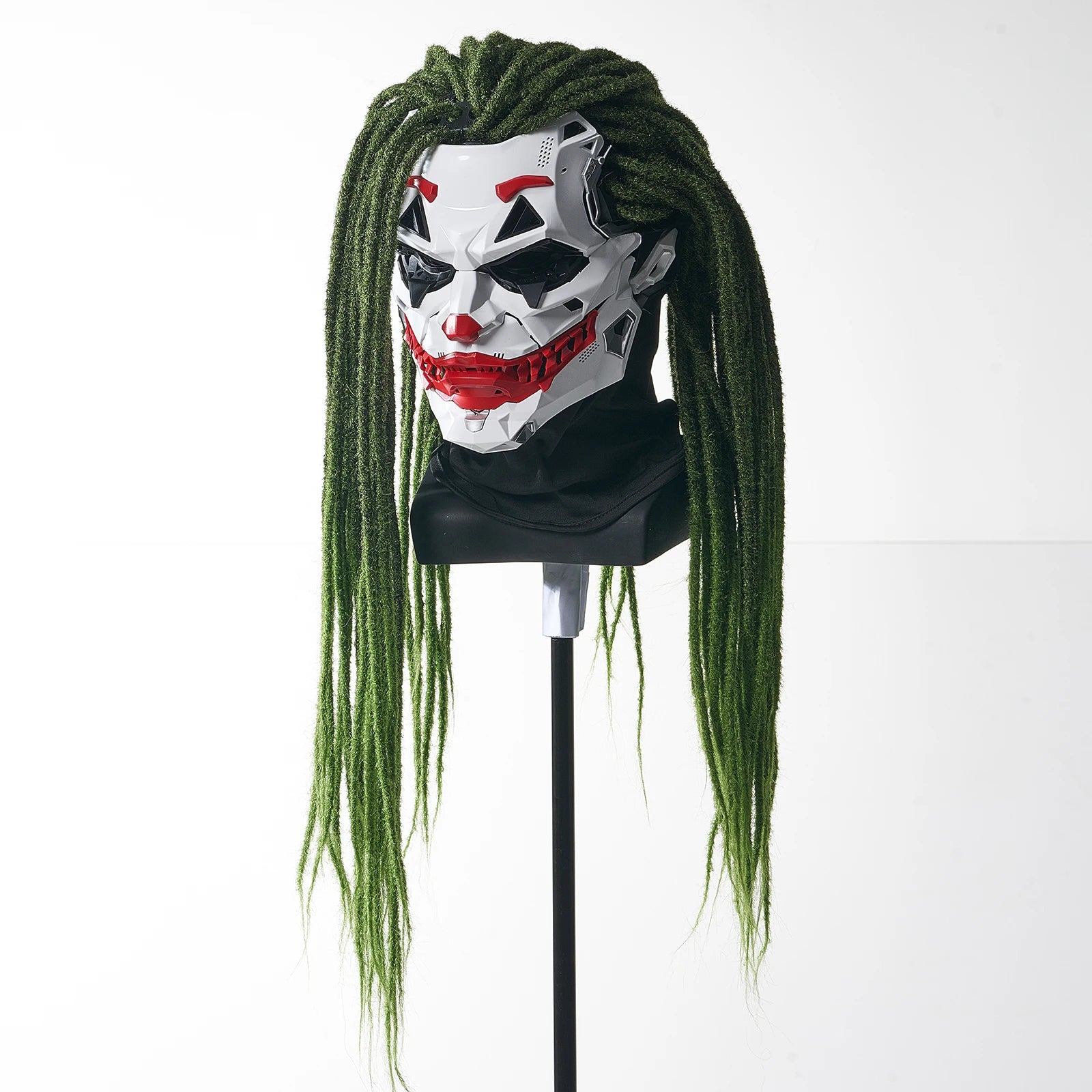 Joker Masks Cyberpunk Masks Clown Braids 2d Cosplay Resin Custom Products Halloween Anime Role-Playing Props And Gifts Toys