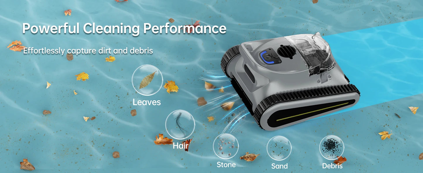 (2025 New) Seauto Crab Pro Cordless Robotic Cleaner, for Inground Pools up to 2000 Sq.ft, all and Waterline Cleaning Vacuum - You Offer
