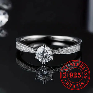 CHAOSHI High End 925 Sterling Silver Thin Rings New Trendy Luxury Temperament Women Fine Jewelry Anniversary Finger Accessories - You Offer