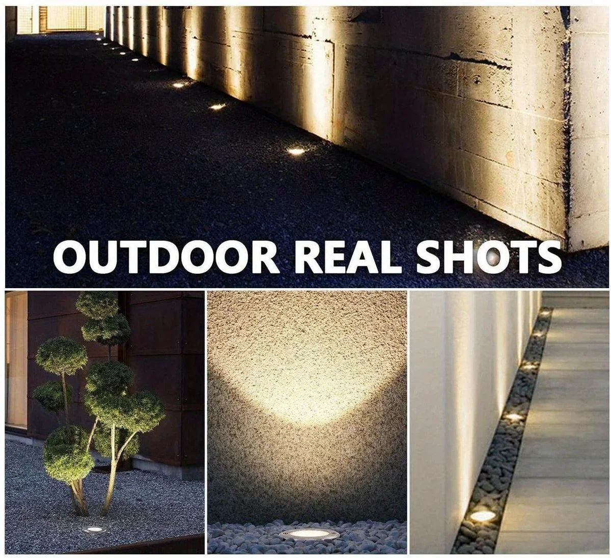 8 piece solar outdoor lights, IP65 solar disk lights, 8 LED solar ground lights, outdoor landscape lights for path, courtyard
