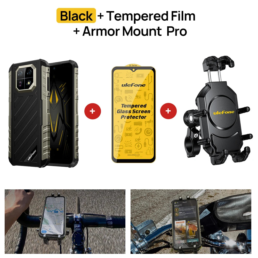 Ulefone Armor 22 Android 14,16GB (8+8GB RAM ),128GB/256GB ROM, 6.58" 120Hz ,6600mAh 33W,NFC,64MP Night Camera, Global Version