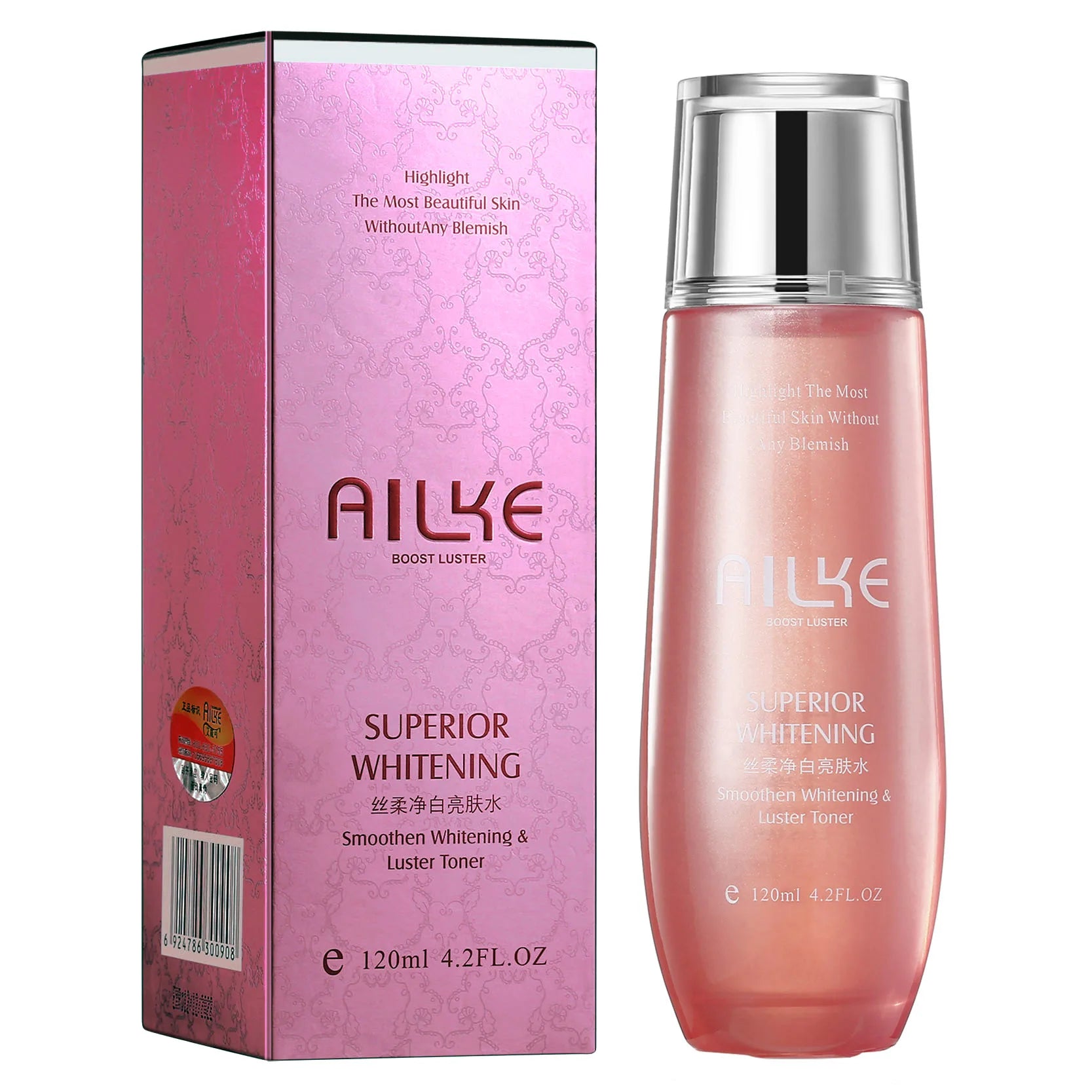 AILKE Rosewater Face Toner, With Vitamin C, Brightening, Cleaning Pores, Moisturizing, Oil Control, Facial Care Comestics