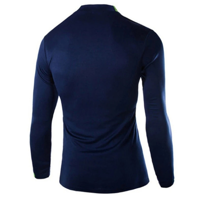 Men Long Sleeve t-Shirt Quick Drying Compression Gym t Shirt Man Oversized Casual Shirts Tops Breathable Blouse Tees Men Clothes