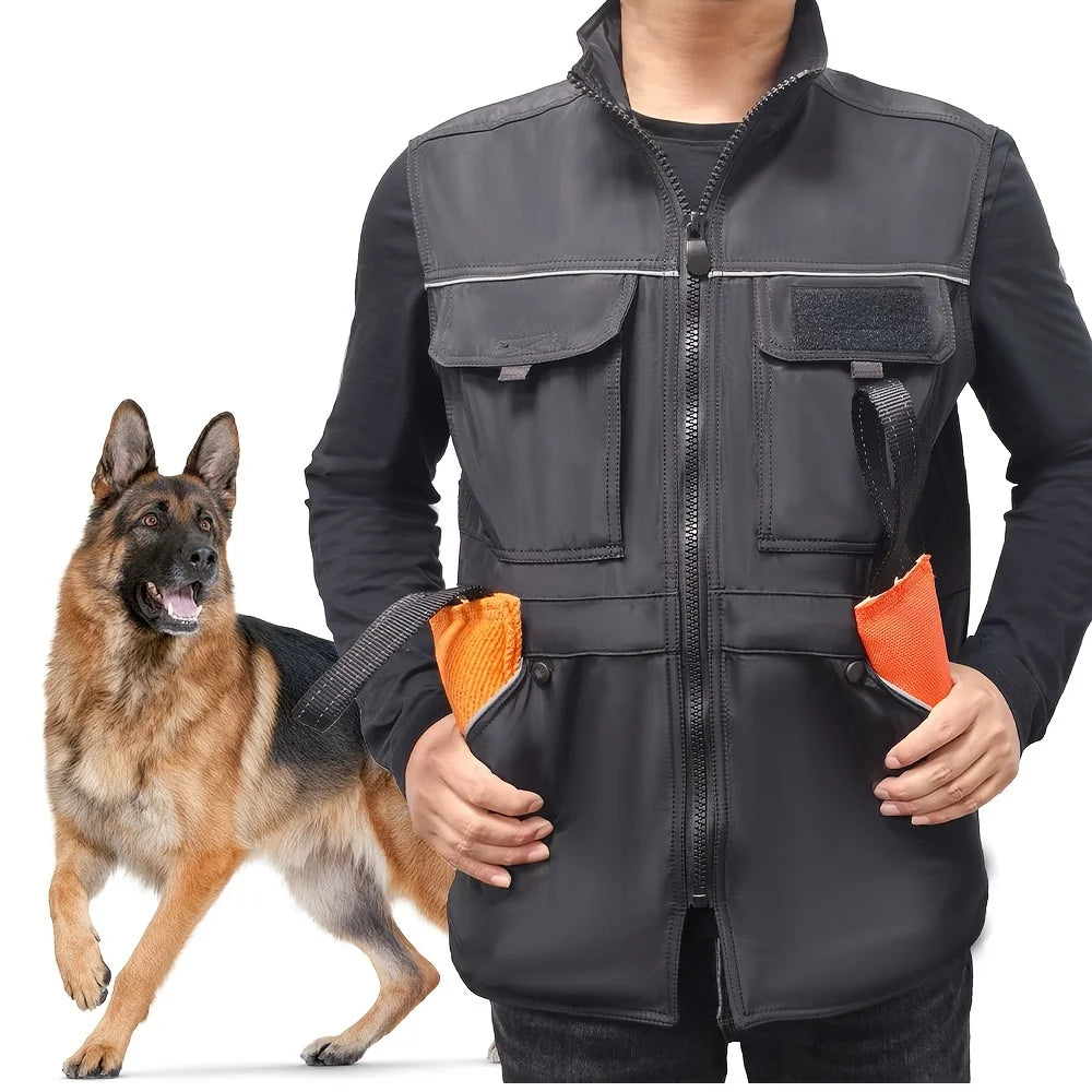 Kangdarpet Dog Training Vest Durable Oxford Cloth Anti-Scratch Training Dog Service Dog Work Clothes, Training Jacket, Dog Gear