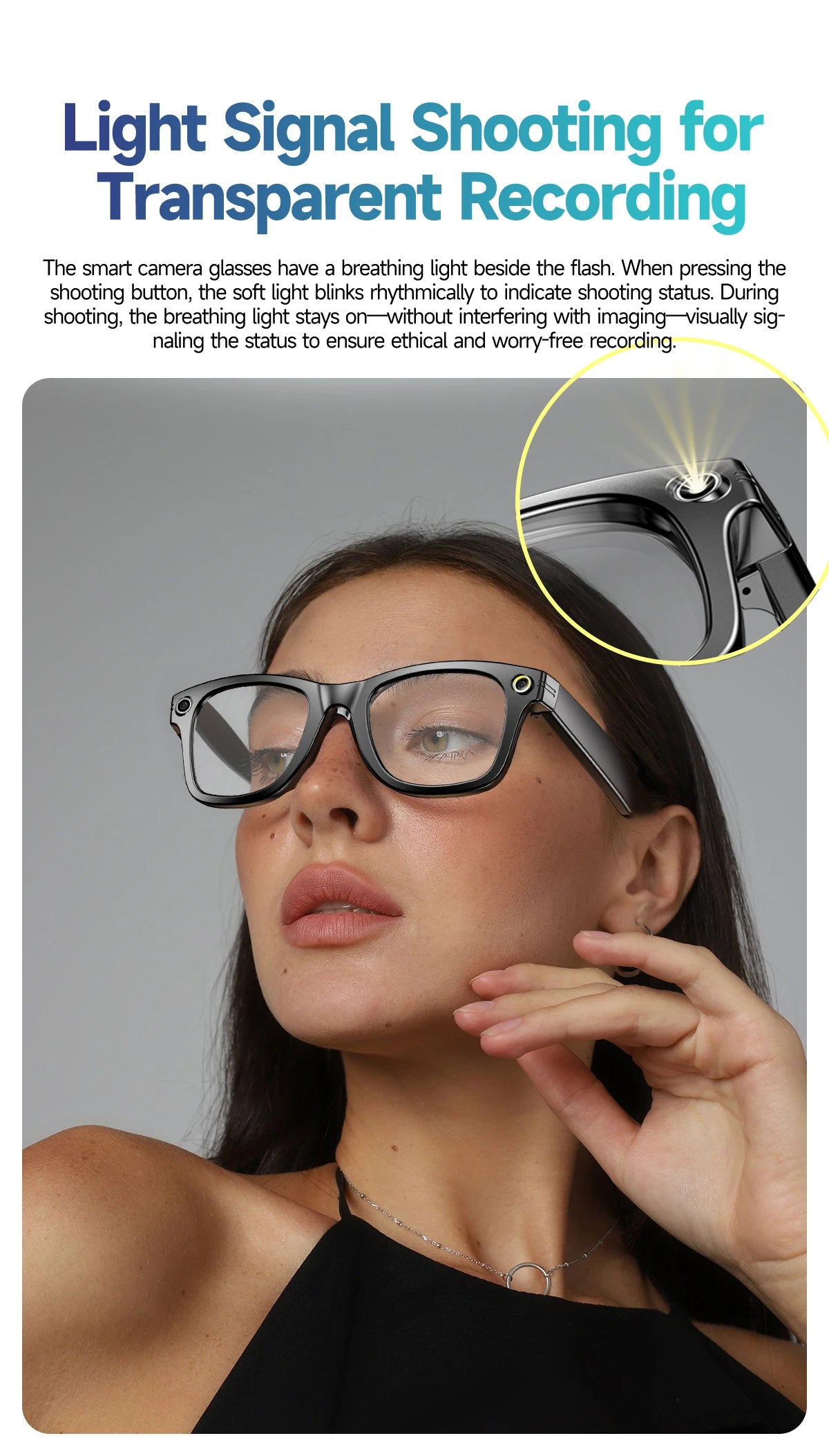 2025 AI Smart Glasses with 8MP Camera Video Recording 100+ Languages Translation Sunglasses Bluetooth Call Music Play Men Women
