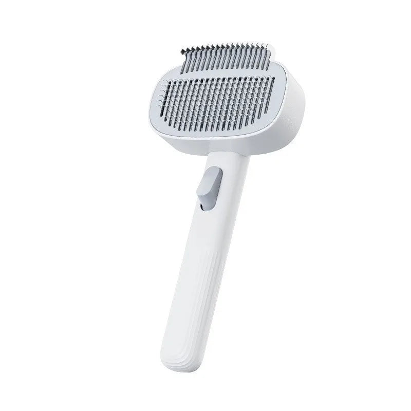 Magic Pet Grooming Brush - Effortless Knot Remover & Hair Collector, Painless Detangling for Cats & Dogs with Thick Fur