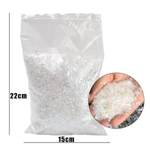 50/200g Winter Fake Snow Artificial Snowflake Christmas Snow Powder Party Decor Xmas DIY Crafts Village Displays Props Gifts