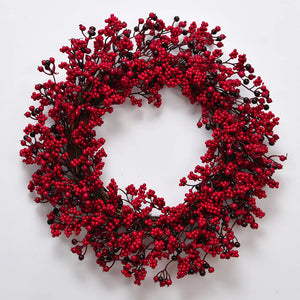 SRETNO Christmas Wreath Artificial Plants Red Fruit Flower Wreath Home Decorations Ornaments Christmas Supplies 2025 New Garland