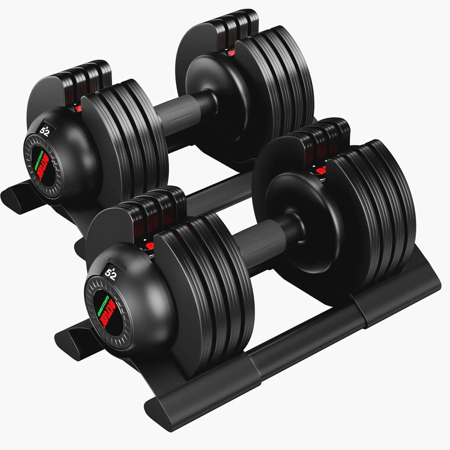 Dumbbell,22LBS 44LBS 52LBS Dumbbell Set with Tray for Fitness, Fast Adjust Weight by Turning - You Offer