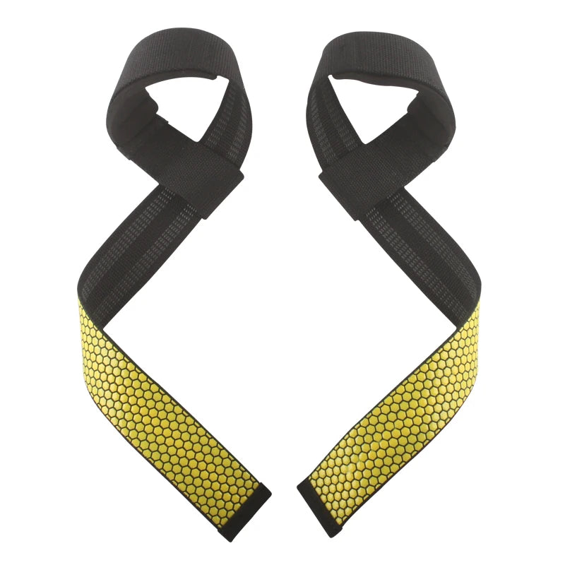 Silica gel Non-Slip Lifting Straps for Weightlifting,Gym Non-slip Powerlifting Straps,Strength Training Belts