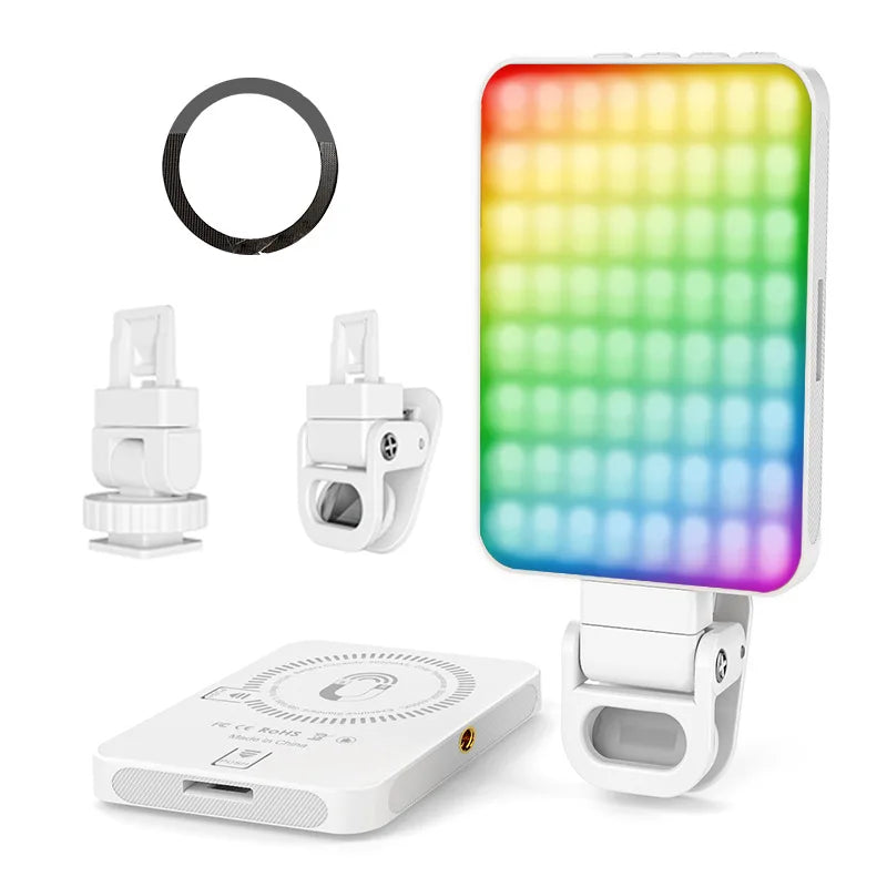 Magnetic Mini LED Ring Light Selfie Light For iPhone 17 16 15 Pro/15 Pro Max/14 Pro/14 Pro Max/13 Pro/Pro Max Streaming