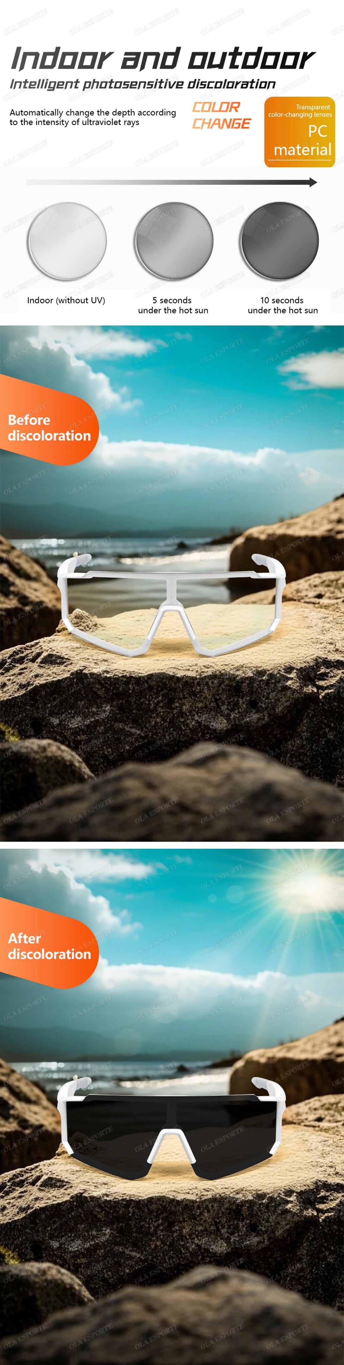 Newest audio Outdoor Smart Glasses Wireless Bluetooth Call Music Cycling Sports Headphone UV Protection Sunglasses for Men Women