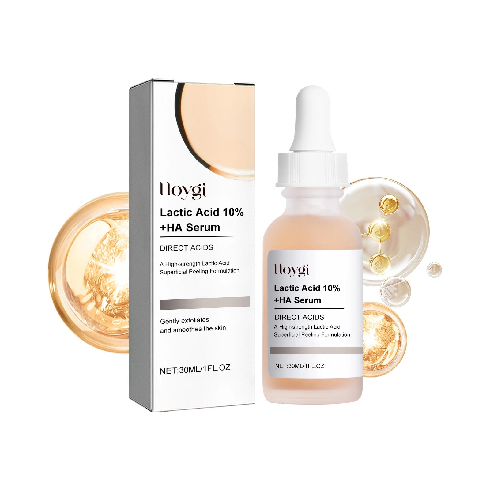 Lactic Acid Shrink Pores Serum Fast Large Pores Removal Firming Skin Essence Firming Smoothing Nourishing Repair Face Skin Care