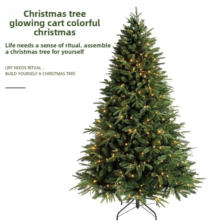 High-end PE mixed Christmas tree for decoration, 1.2 meters tall and 1.8 meters tall Christmas tree, with encryption.