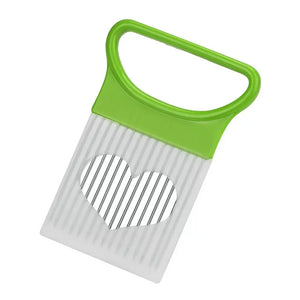 Effortlessly Slice Onions with this 1pc Colorful Onion Slicer Kitchen stainless steel potato chip onion holder - You Offer
