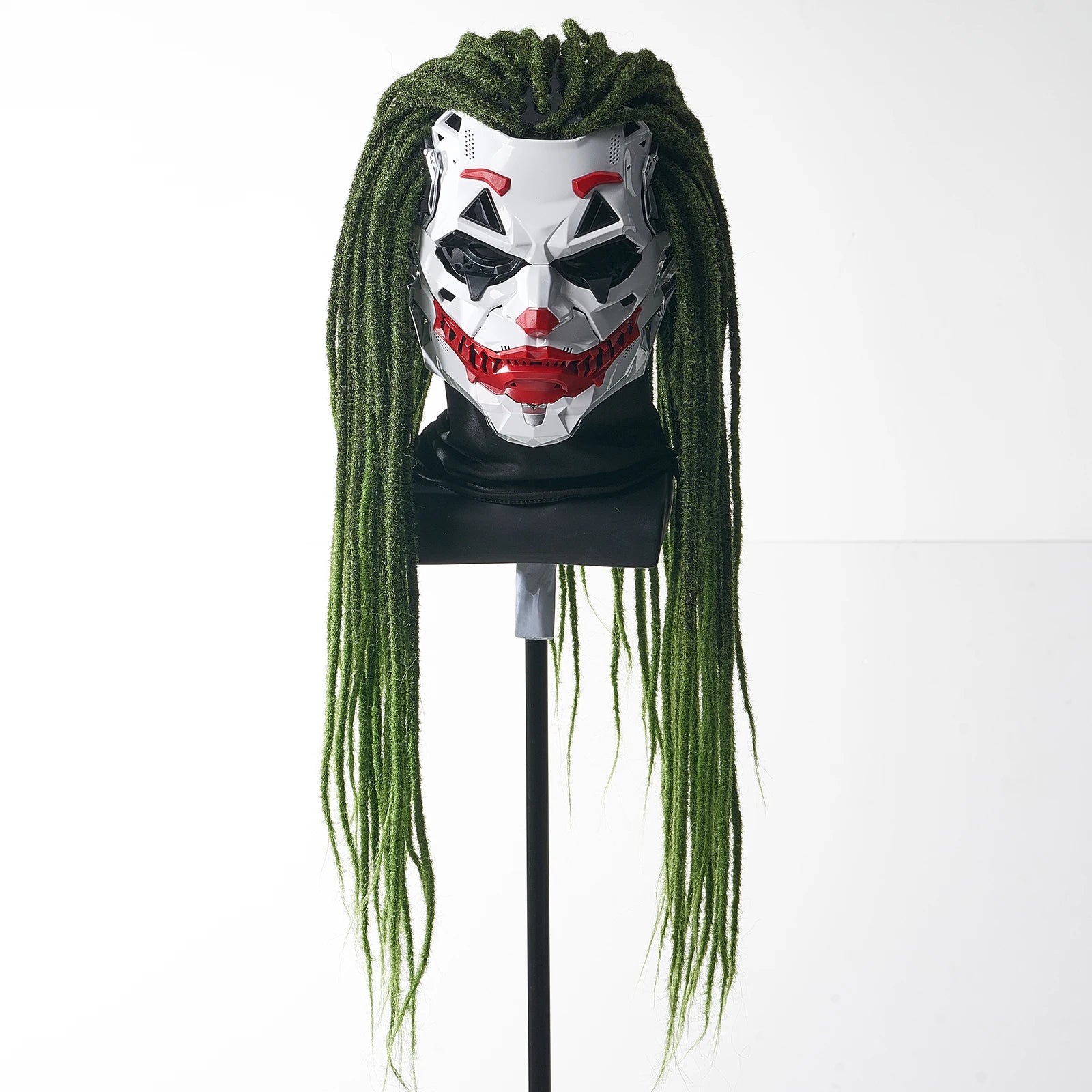 Joker Masks Cyberpunk Masks Clown Braids 2d Cosplay Resin Custom Products Halloween Anime Role-Playing Props And Gifts Toys