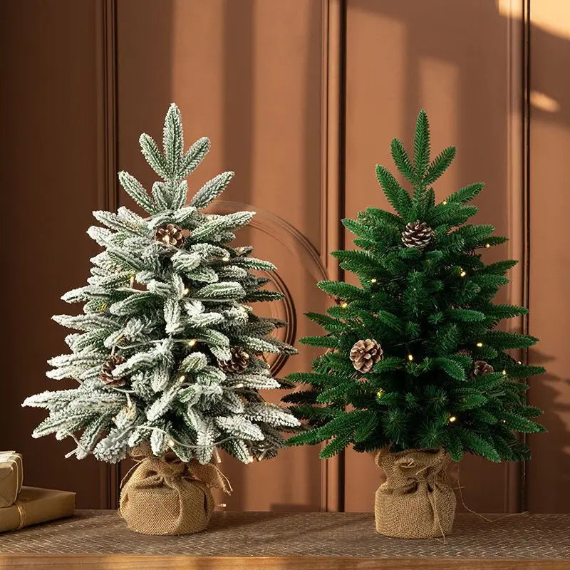 45/60/90cm PE Christmas Tree Luxury Simulated Cedar Desktop Ornaments Small Decorations