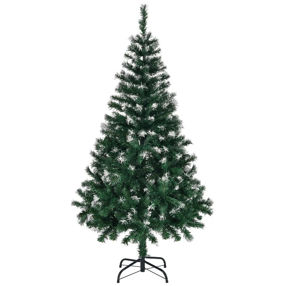 5/6/7ft Christmas Tree Green Stand Xmas Season Holidaay Indoor Outdoor