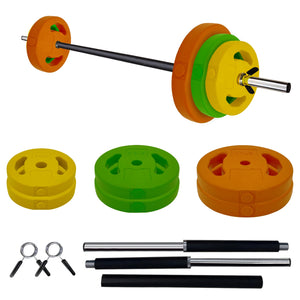 40lb /20kg Adjustable Barbell Disk Free Weights Strength Training Adjustable Barbell Weight Set for Home and Gym Workout