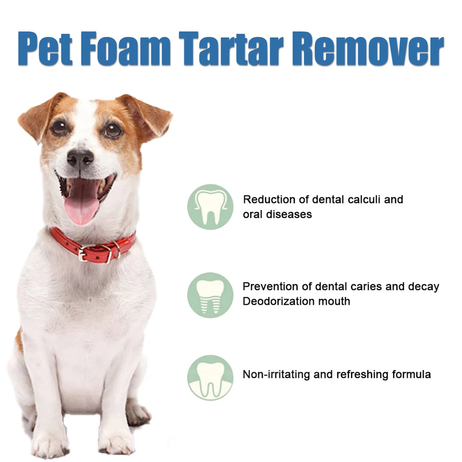 Pet Tartar Remover, Dog Calculus, Yellow Teeth, Bad Breath, Teeth Cleaning, Pet Oral Foam Cleaner