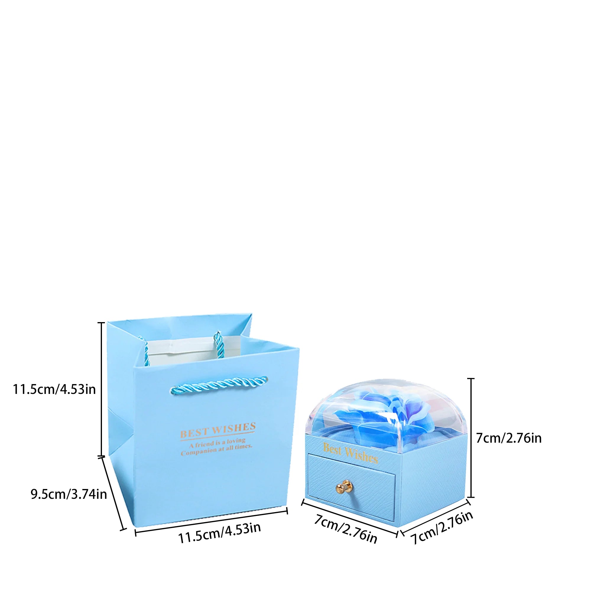 Heart Pendant Necklaces For Women With Rose Flower Gift Box Girlfriend Mother Family Birthday Fashion Romantic Surprise Gifts - You Offer