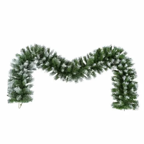 Artificial Christmas 3-Piece Set Wreath and Set of 2 Entrance Trees X-mas with LED Lights Easy Assembly