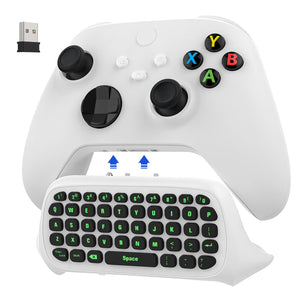 MoKo RGB Backlight Keyboard for Xbox One Controller,Xbox Series X/S,Wireless Chatpad Keypad w/ 2.4G Receiver, Xbox Accessories