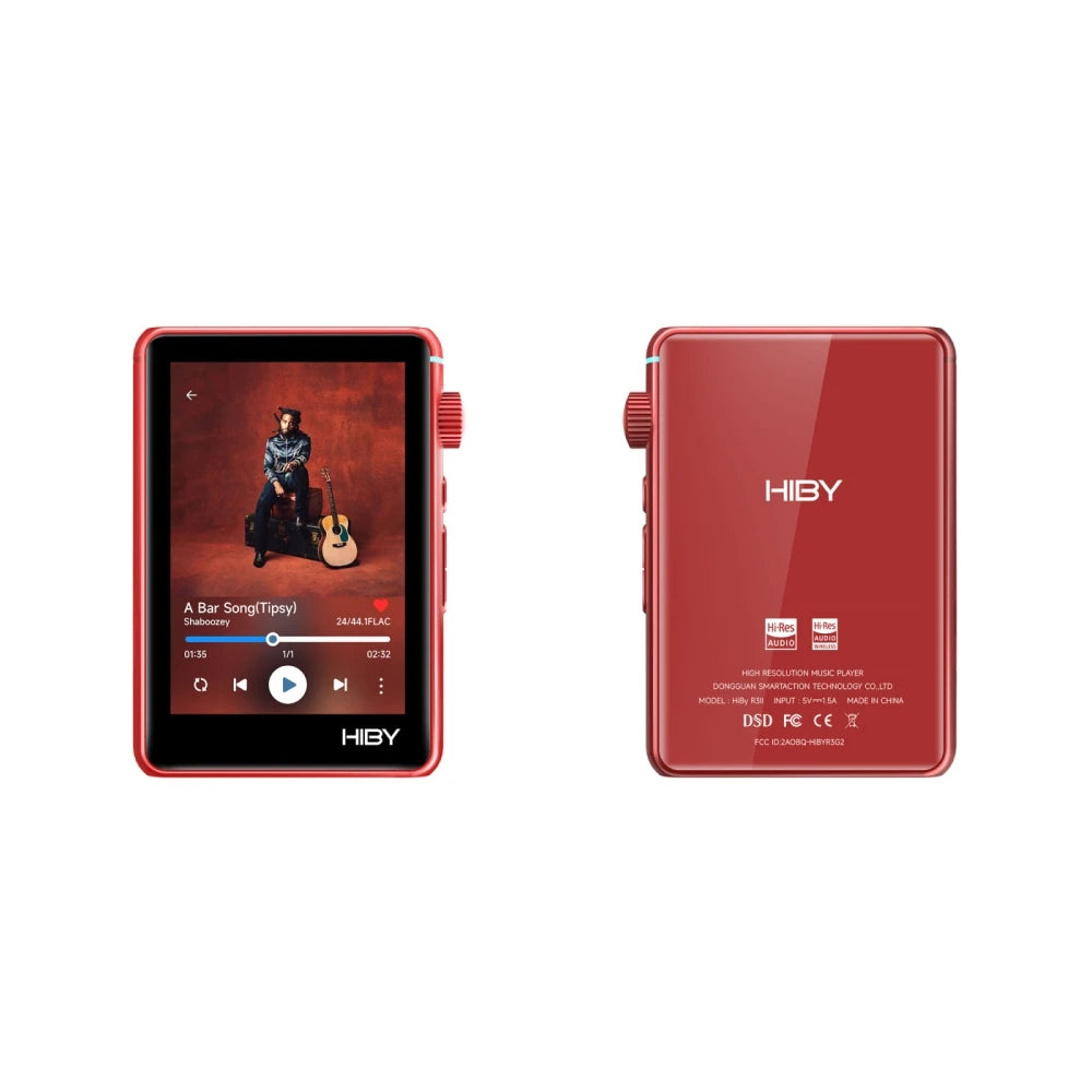 HiBy R3 II 2025 / R3 Gen 2 Music Player Bluetooth 5.1 WiFi MQA16X DSD256 Web Radio USB Audio Dongle DAC X1600E ES9219C 3.2‘’