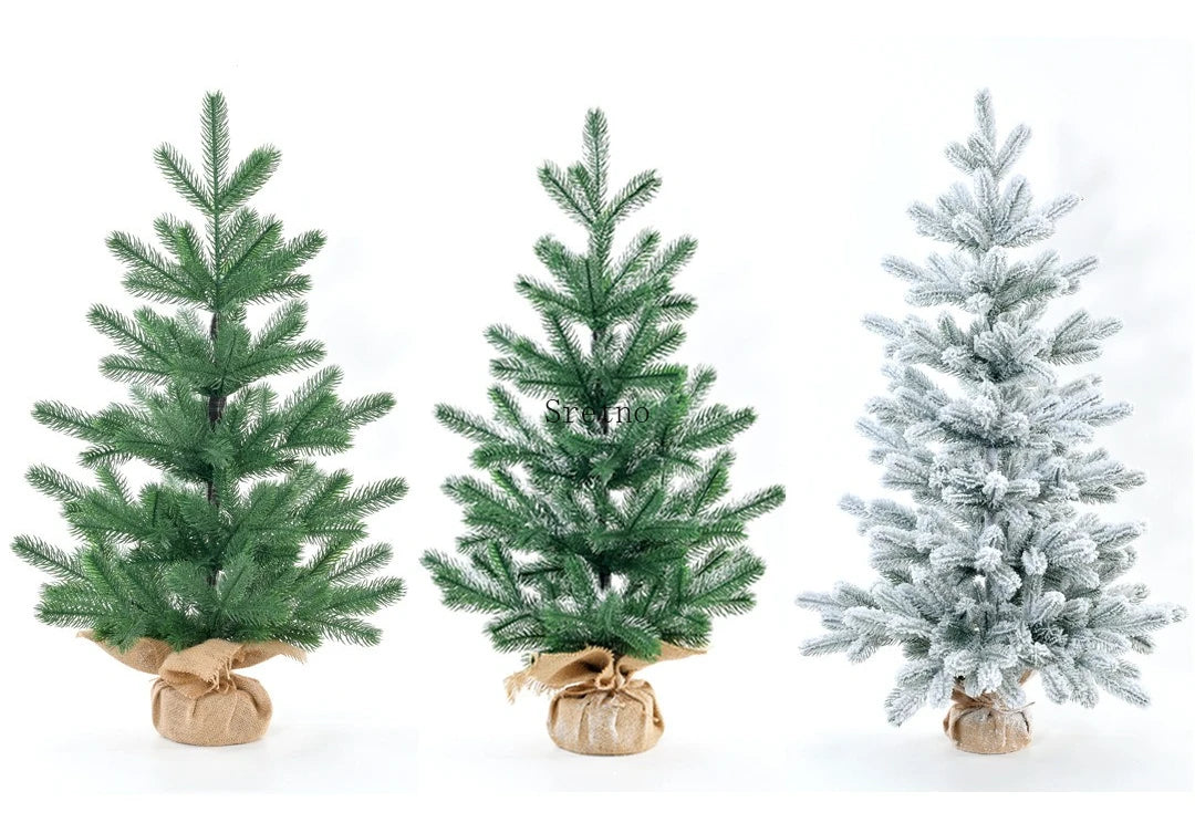 SRETNO Mini Christmas Trees Desktop Ornament Red Fruit Pine Pagoda Artificial Plants Christmas Decorations Arbolitos De Navidad