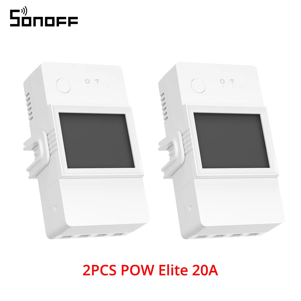 1/5PCS Itead SONOFF POW Elite Smart Wifi Power Switch 16A 20A Wireless Remote Control Switch Monitor Energy Usage via e-WeLink