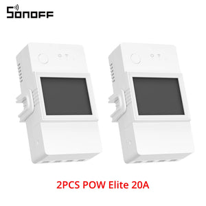 1/5PCS Itead SONOFF POW Elite Smart Wifi Power Switch 16A 20A Wireless Remote Control Switch Monitor Energy Usage via e-WeLink
