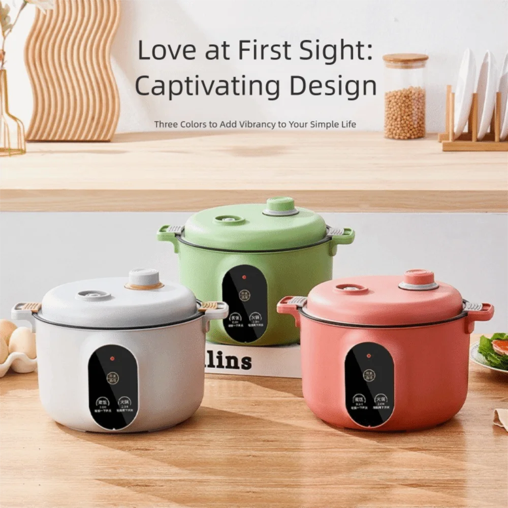 Easy 20cm Micro Pressure Cooker Non Stick Quick Heating Rice Cooker Anti-overflow 2 L Pressure Cooking Pot Student Dormitory - You Offer