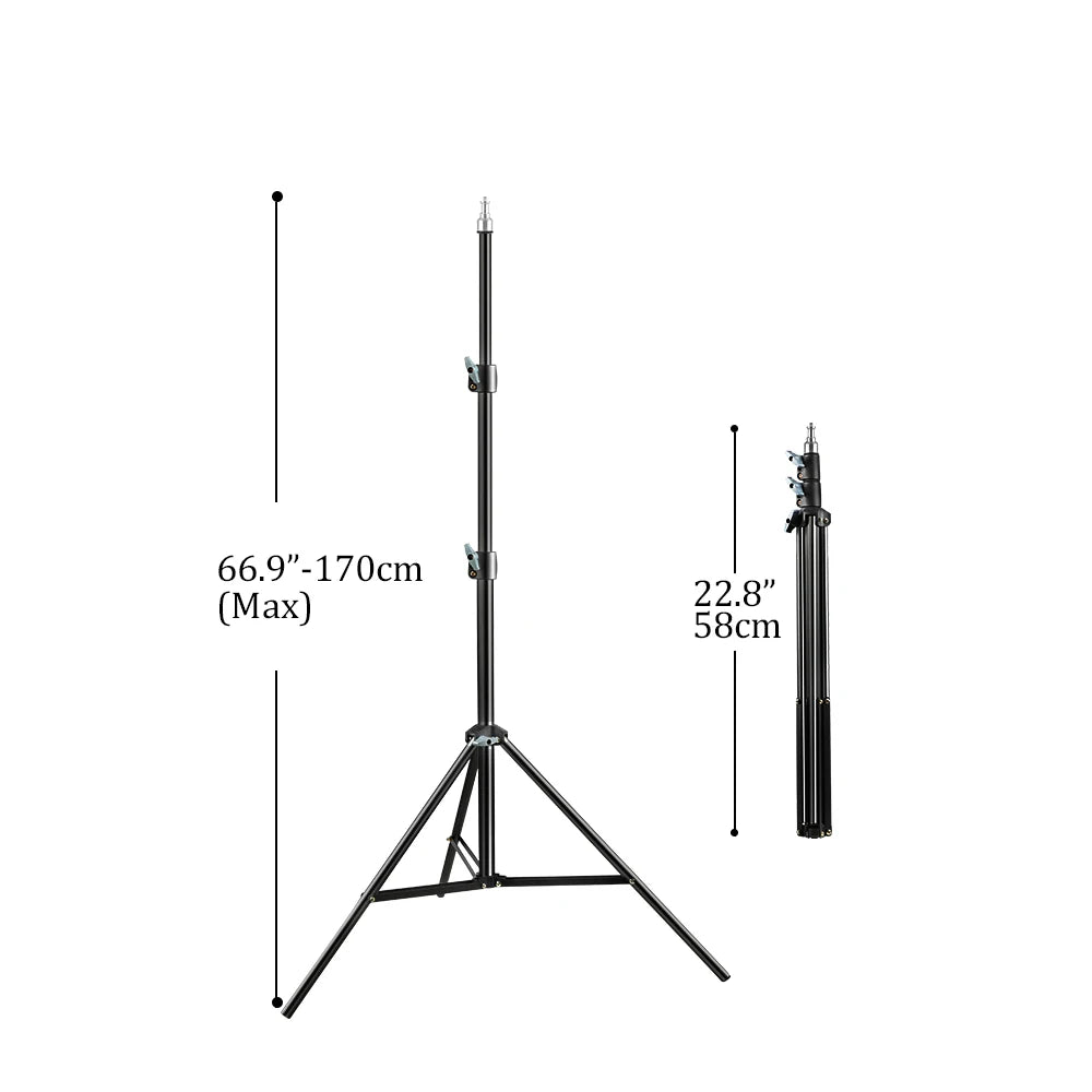 37/68/100/150/200CM Selfie Light Tripod 1/4 Screw Head Photography Portable Stand Trepied Smartphone For Mini Photo Studio