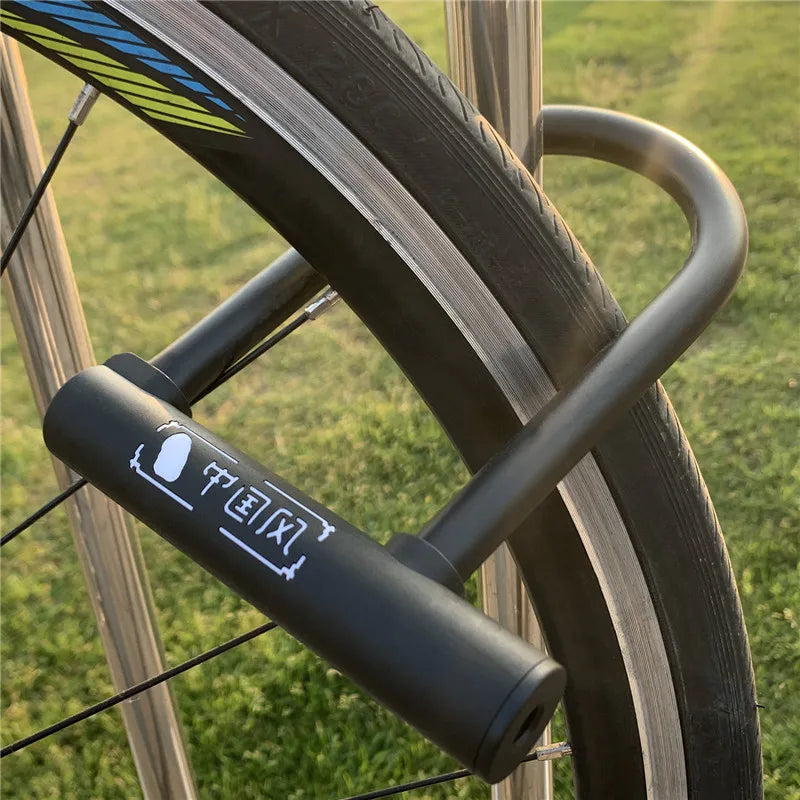 WEST BIKING Bicycle U Lock MTB Road Bike Padlock Portable Anti-theft Safety Motorcycle Scooter Cycling Lock Bicycle Accessories - You Offer