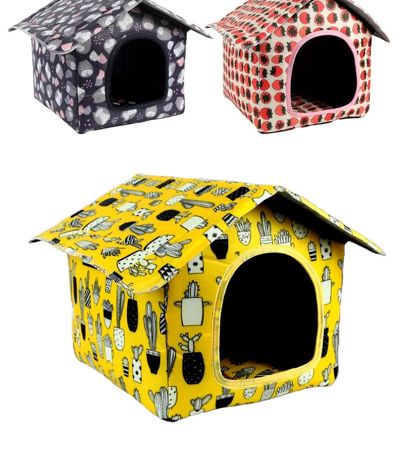 Water-resistant Foldable and Detachable Pet House Ideal for Cats Dogs in Outdoor Environments Cat House Cats Home Pet Supplies