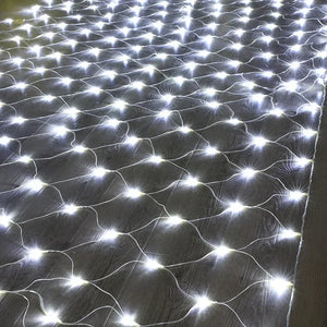 Room Decoration Curtain LED Net Mesh Fairy Lights String EU Plug 220V Christmas Wedding Garland for Bedroom Garden Wall outdoor
